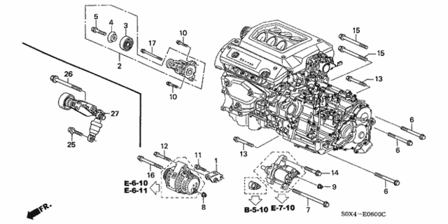 Alternator Bracket for 2000 Honda Odyssey #0