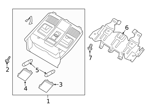 Overhead Console for 2014 Mazda CX-5 #0