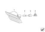63137165809 - : Addit Turn Indicator Lamp, Left White for BMW Image