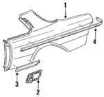 1236300421 - : Outer Panel for Mercedes-Benz Image