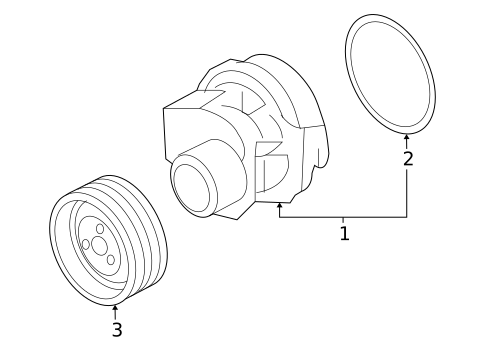 Water Pump for 2011 Chevrolet Aveo5 #1