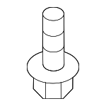 N91234001 - Body: Bumper Cover Support Rail Bolt for Audi Image