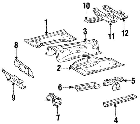 Floor for 1993 Lexus SC300 #0