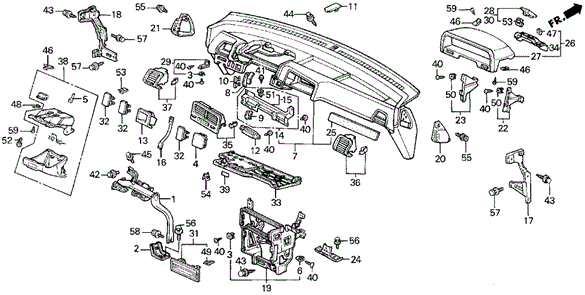 Instrument Panel for 1988 Honda CRX #0