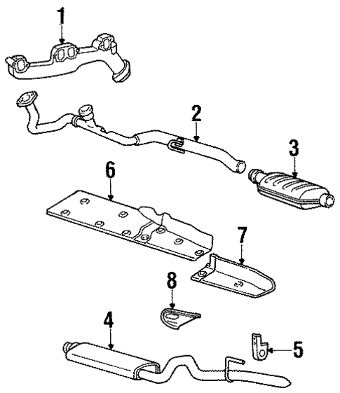 Exhaust Manifold for 1997 Jeep Grand Cherokee #0