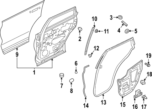 Door & Components for 2025 INFINITI QX55 #0