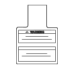 98590JA00A - Body: Air Bag Label for Nissan Image