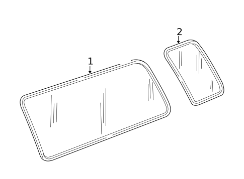Glass - Side Panel for 2013 Ford E-150 #1