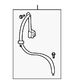 19299648 - Electrical: Belt &amp; Retractor for Buick: Enclave | Chevrolet: Traverse | Saturn: Outlook Image
