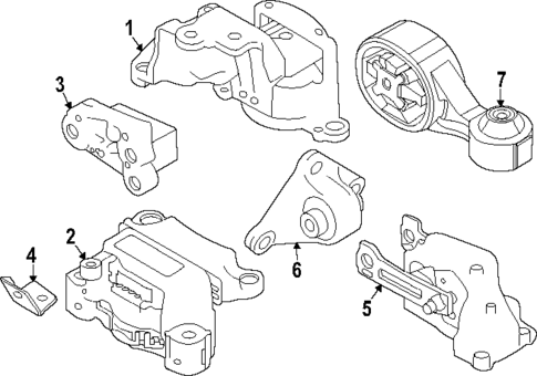 Engine & Trans Mounting for 2019 Nissan Altima #0