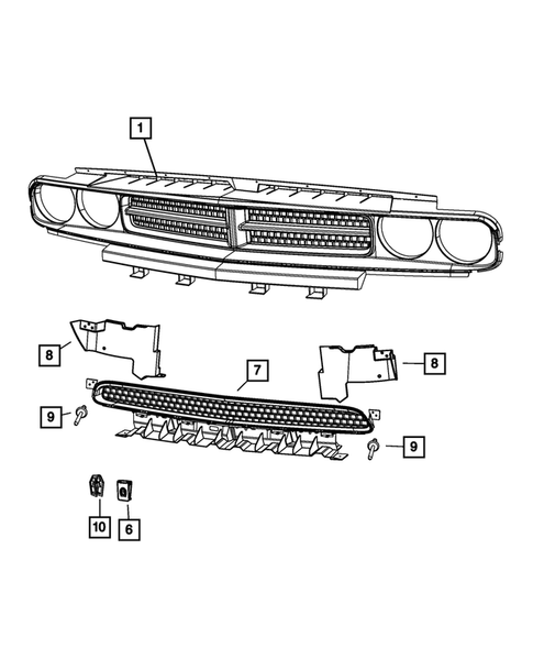 Grilles for 2012 Dodge Challenger #0