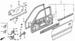 72367SK8000 - Body/Air Conditioning: SEAL, HANDLE HOLE (OUTER) for Honda Image image