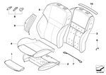 52108226419 - Seats: Thigh Support Upholstery for BMW Image