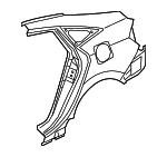 4646TXMA91ZZ - : Quarter Panel for Honda: Civic, Insight Image