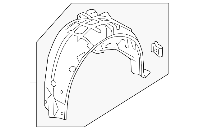 Sawa No。 2019-2020 Honda Civic Wheelhouse Liner 74552-TEG-A10 | OEM