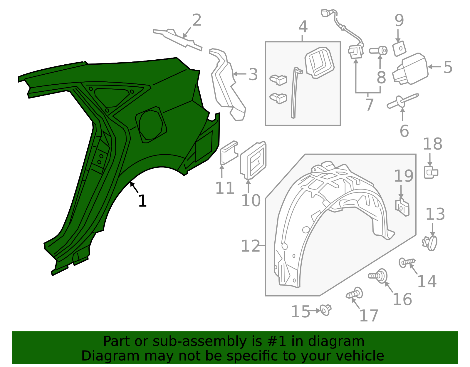 2018-2020 Honda Civic Quarter Panel 04636-TEG-300ZZ | Honda