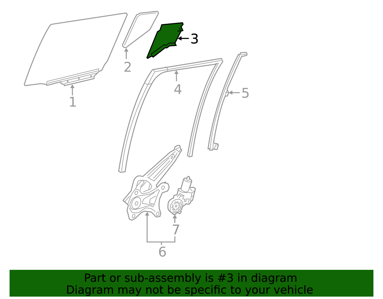 2018-2022 Toyota C-HR Glass Weather-Strip 68189-F4010 | MotorMotor