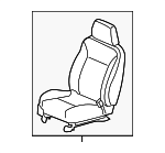 25994624 - : Ebony Passenger Seat for Chevrolet: Colorado | GMC: Canyon Image