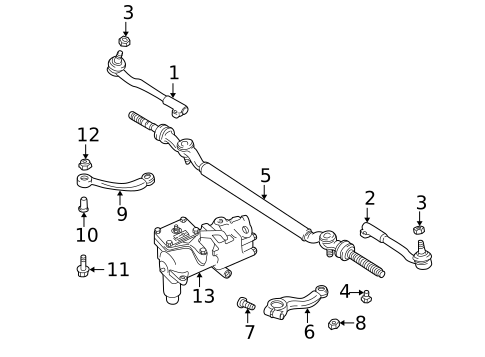 Steering Gear & Linkage for 2001 BMW 540i #0