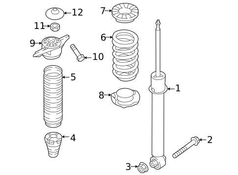 Shocks & Components for 2025 Hyundai Tucson #0