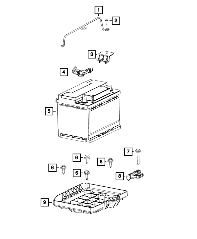 68073964AA - Electrical: Battery Terminal Cover for Mopar Image