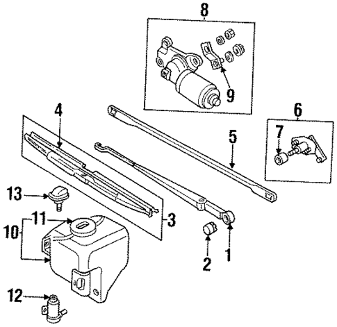 Wipers for 1997 Honda Passport #1
