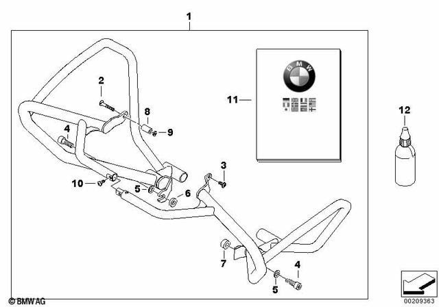 71607691697 - Protection: Spacer Bush - Di=10.5 S=5mm for BMW-Motorrad Image
