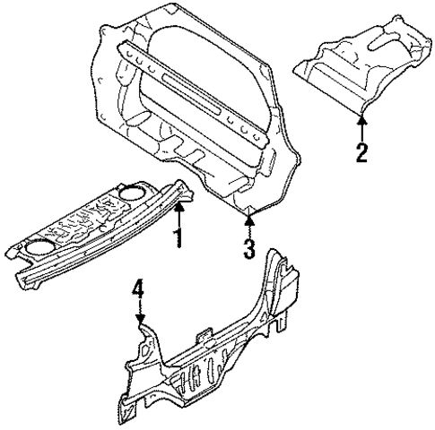 Rear Body for 1998 Nissan Sentra #0