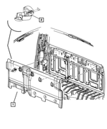 1VD94DK2AB - Interior Trim: Cab Back Trim Panel for Mopar Image