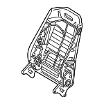 9104134 - Body: Seat Back Frame for Mercedes-Benz Image