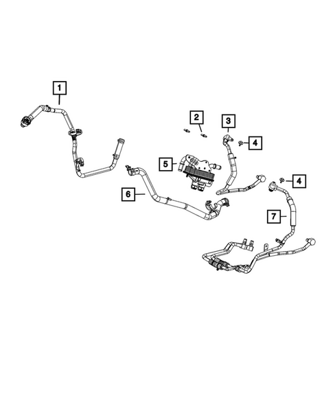 Transmission Oil Cooler and Lines for 2025 Jeep Wrangler #1