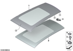 54105B54CF6 - : Glass Sunroof, Complete for BMW Image