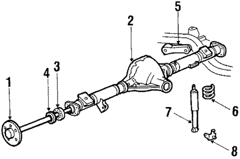 Rear Suspension for 1984 Mercury Cougar #1