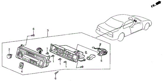 Auto A/C Control for 1993 Acura Legend #0