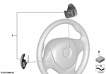61319242983 - Vehicle Electrical System: Set of Shift Paddles for BMW: 228i, 228iX, 230i, 230iX, 320i, 320iX, 328d, 328dX, 328i, 328iX, 330e, 330i, 330iX, 335i, 335iX, 340i, 340iX, 428i, 428iX, 430i, 430iX, 435i, 435iX, 440i, 440iX, Hybrid 3, i8, M235i, M235iX, M240i, M240iX, X1 28i, X1 28iX, X2 28i, X2 28iX, X2 M35iX, X3 28dX, X3 28i, X3 28iX, X3 35iX, X4 28iX, X4 35iX, X4 M40iX, X5 35dX, X5 35i, X5 35iX, X5 40eX, X5 50iX, X6 35i, X6 35iX, X6 50iX Image image