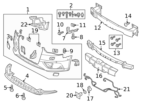 Bumper & Components - Front for 2017 Audi A3 Sportback e-tron #0