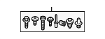 8V0098627A - Body: Bumper Cover Hardware Kit for Audi Image