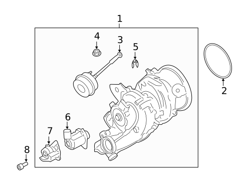 Turbocharger & Components for 2022 Porsche Cayenne #1