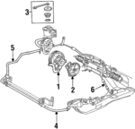 F6DZ3A674A - Steering: Power Steering Pump for Ford: Taurus | Mercury: Sable Image