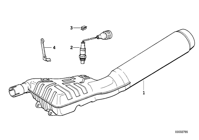 18127677858 - : Muffler, Catalytic Converter for BMW-Motorrad Image