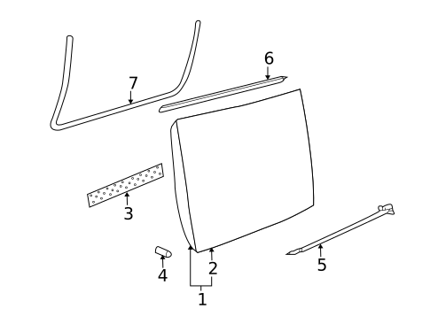 Door & Components for 2006 Volkswagen Beetle #1