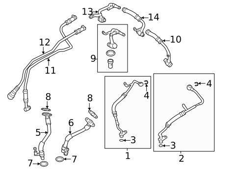 Hoses & Pipes for 2024 BMW M8 #0