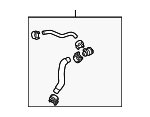 5C0122051N - Belts &amp; Cooling: Radiator Coolant Hose for Volkswagen Image