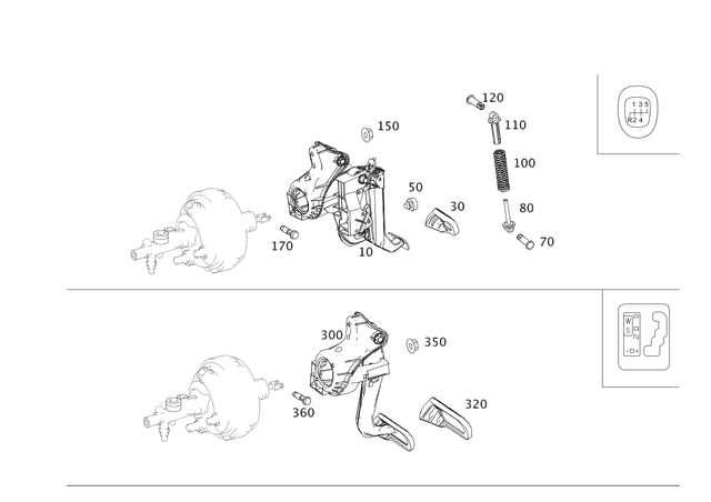 2042908701 - Pedal Assembly: Pedal System for Mercedes-Benz: C250, C300, C350, C63 AMG, E250, E350, E550, E63 AMG, E63 AMG S, GLK250, GLK350 Image image