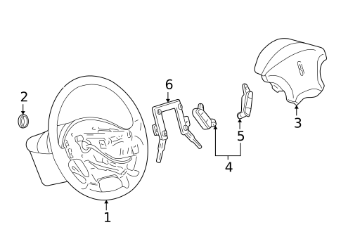 Steering Wheel & Trim for 2006 Lincoln LS #0