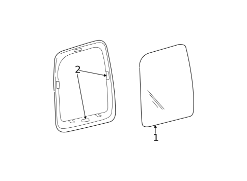 Glass & Hardware for 2007 Jeep Liberty #0