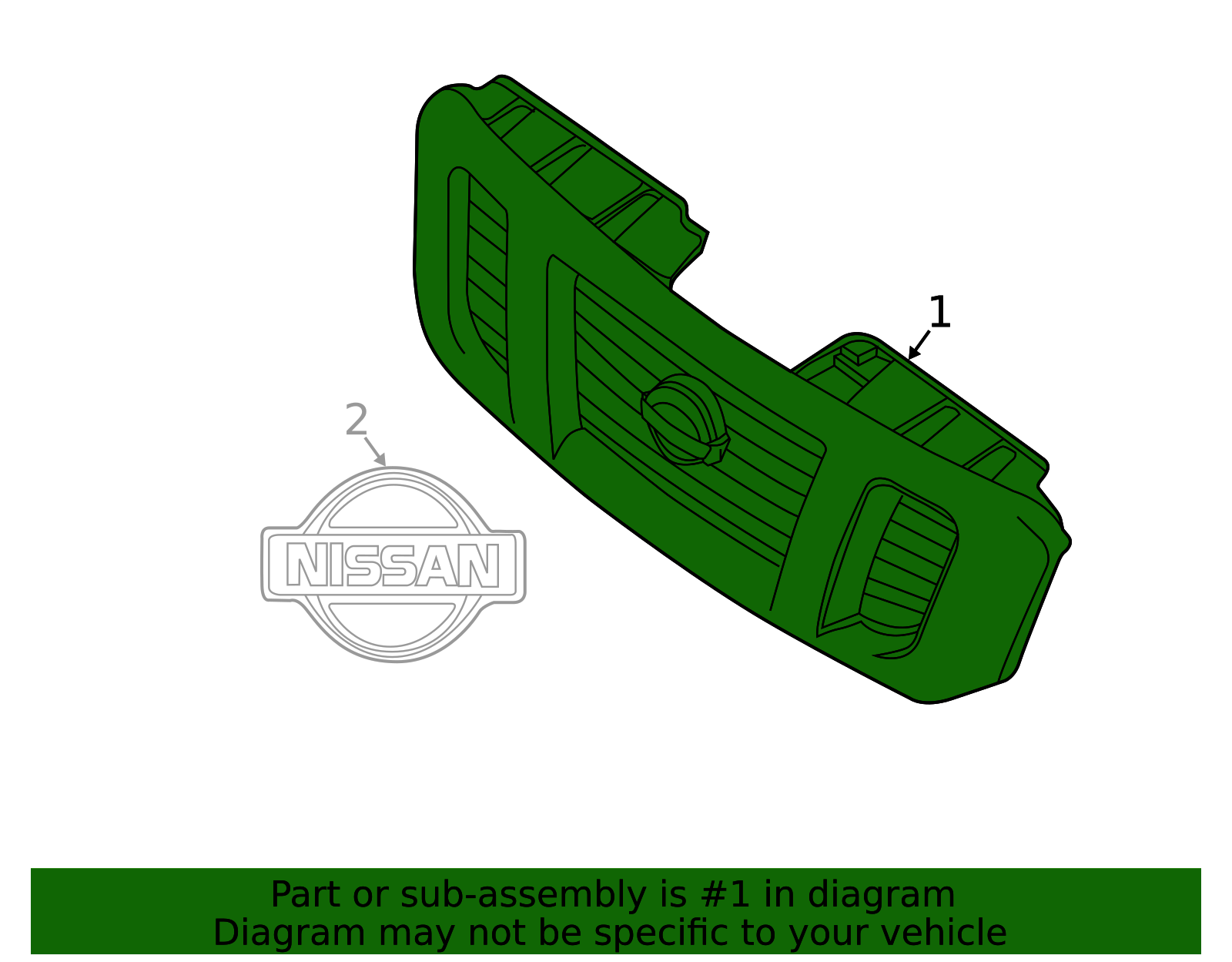 OEM Nissan Right Front Bumper Bracket For 2012-2021 NV1500 NV2500 NV3500 – 62224-1PA0A