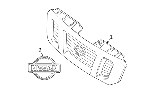 Grille & Components for 2016 Nissan NV3500 #0