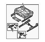 4K0881105H - Body: Cushion Frame for Audi Image