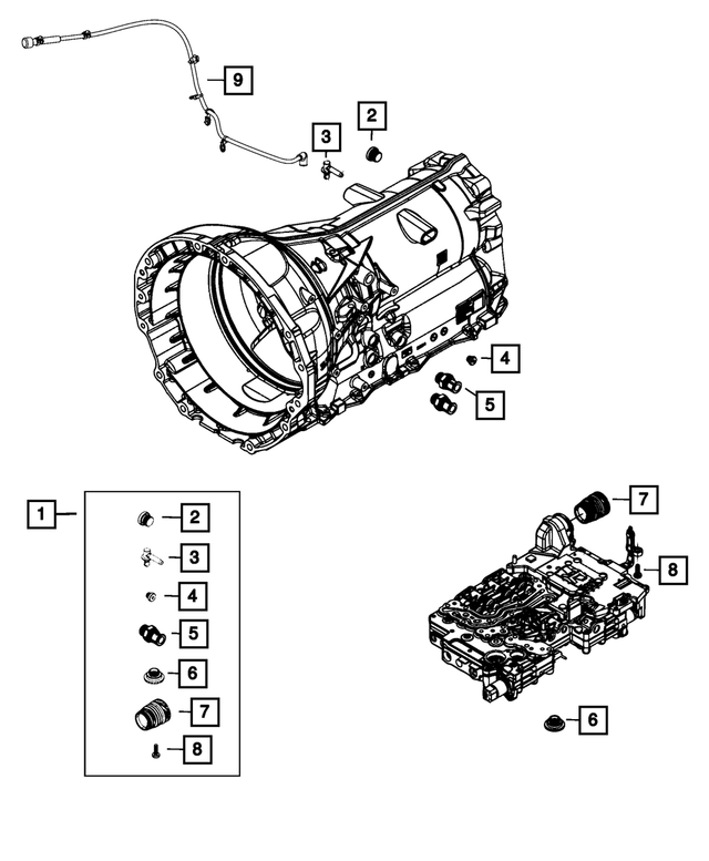 « 68225347AB – Transmission : Transmission Trousse De Bouchons pour Mopar Image »